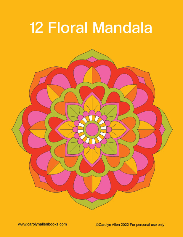 Adult coloring Book Mandala